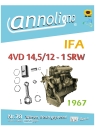 VEB IFA Motorenwerke Nordhausen Diesel Motoren 4VD 14,5/12 – 1 SRW Bild- Ersatzteilliste - annoligno 78